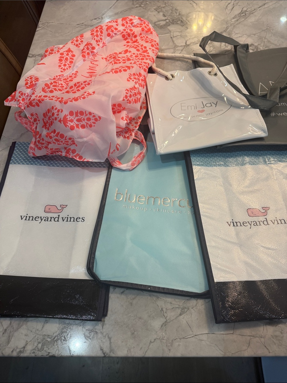 All NEW Lot of 13 Shopping/Tote bags